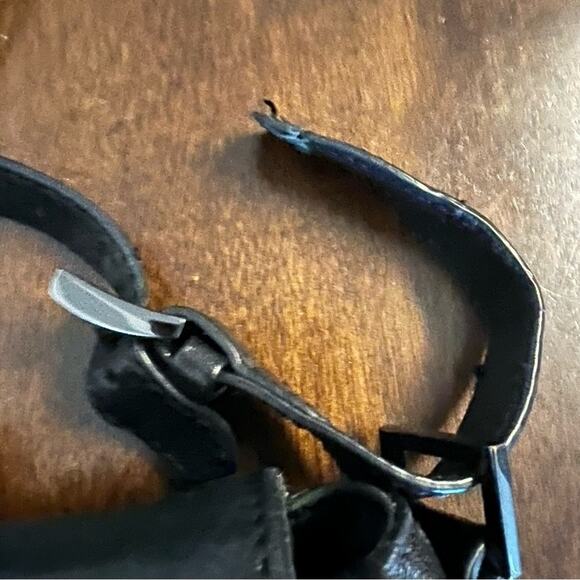 Alice + Olivia Large Leather Black Messenger Style Purse Bag - Picture 3 of 13